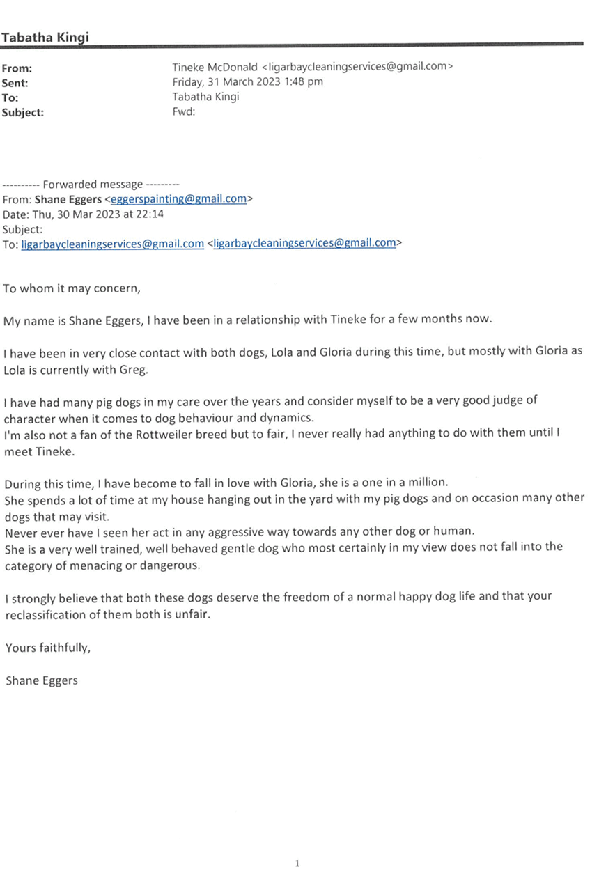 Agenda of Animal Control Tuesday, 11 April 2023