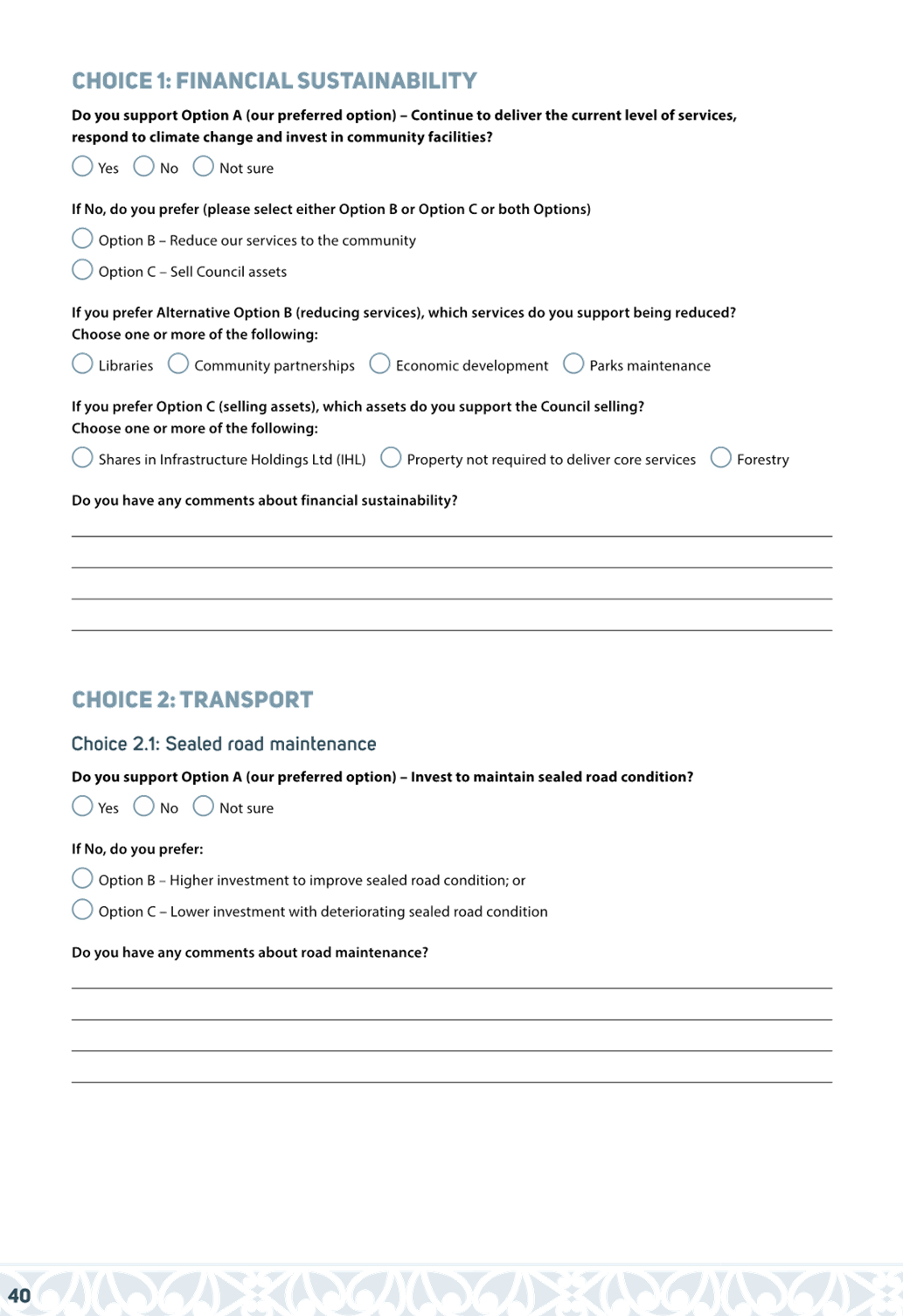 A questionnaire with text on it

Description automatically generated