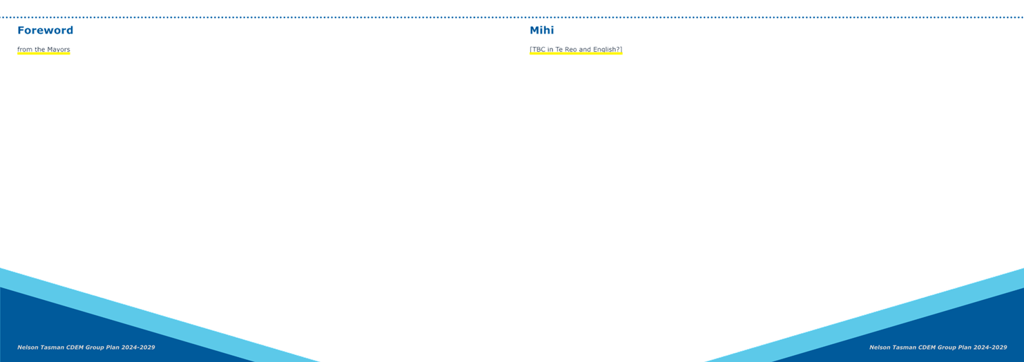 A white sheet with blue and yellow text

Description automatically generated