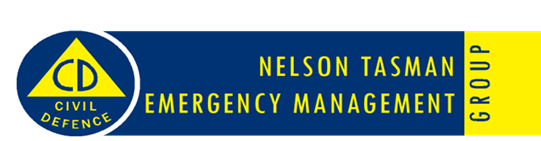 A blue sign with yellow text

Description automatically generated