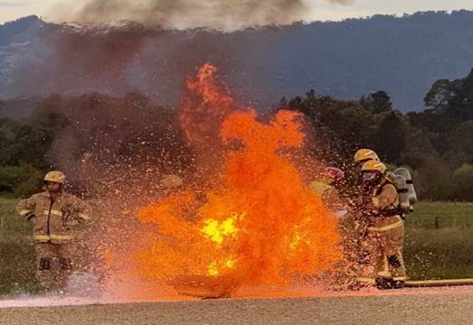 A group of firefighters putting out a fire

AI-generated content may be incorrect.