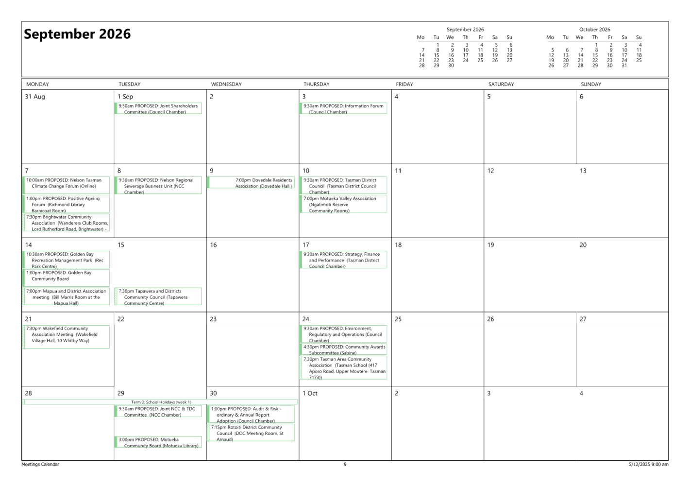 A calendar with green text

AI-generated content may be incorrect.